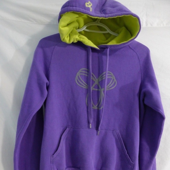 Aritzia TNA, medium, m, purple & yellow, hoodie.